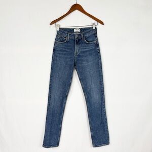 AGOLDE Lyle Mid Rise Straight Jeans in Nova Size 23 Organic Cotton